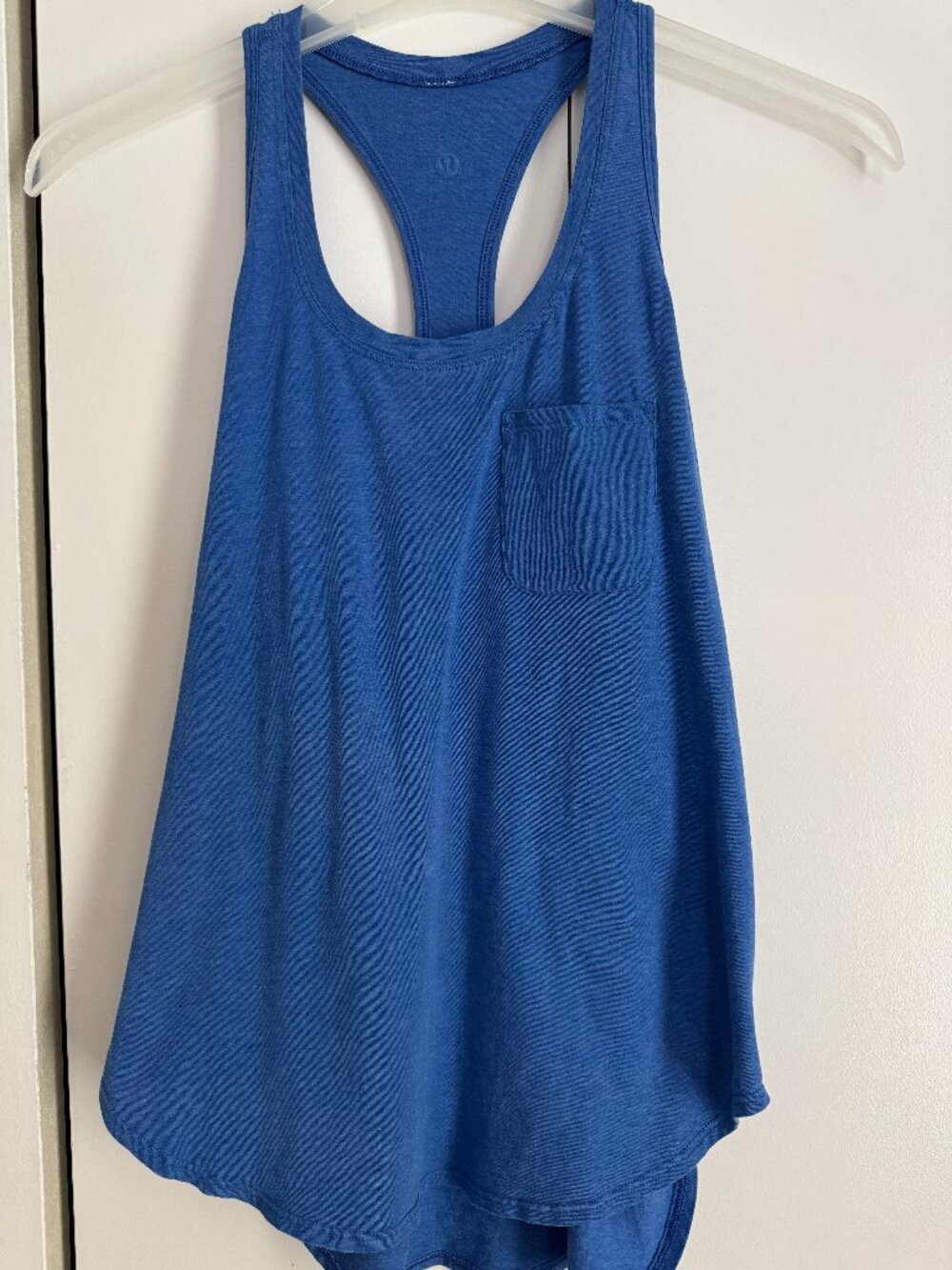 Lululemon Racerback Tank Top Athletic Yoga Loose Fit Workout Medium Blue